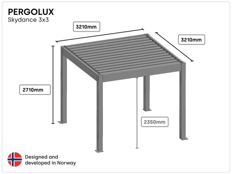 PERGOLUX bioclimatique Skydance S2 – Image 5