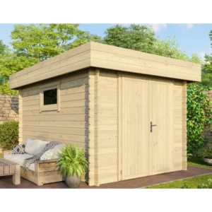 Abri Jardin Bois ROVETO – 9.8 m2 – Finition Premium – Prix usine – DESTOCKAGE